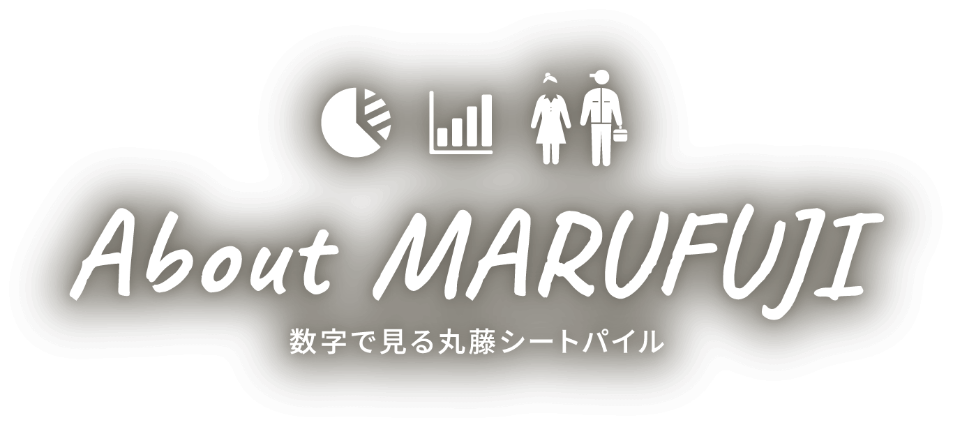 About MARUFUJI 数字で見る丸藤シートパイル